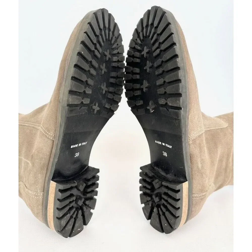 Fabianelli Italian Boots Leather Suede Over Knee Lined‎ Bohemian Sz 7.5